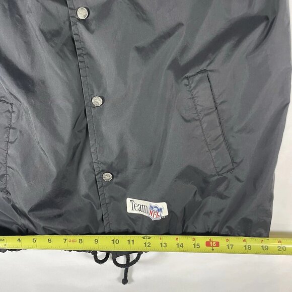 Vintage 90s Las Vegas Raiders NFL Windbreaker – Team NFL – Black Coach Jacket - Picture 14 of 15